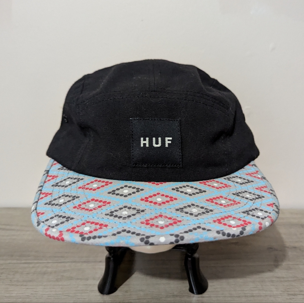 3 for $30 Huf Hex Diamond Volley Cap Black HUF Custom-made Headwear Made in USA